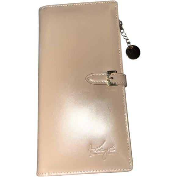 Beige Koogge Wallet with Chain Accent - Picture 1 of 4